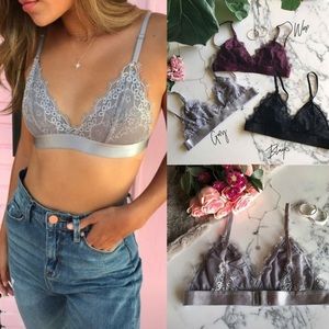 Burgundy bralette